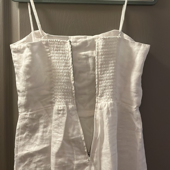 Reformation huckleberry white linen summer dress NWT size 8 - Picture 13 of 15